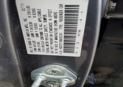 2011 Honda Accord Ex from USA, damaged, VIN 1HGCP2F70BA092041